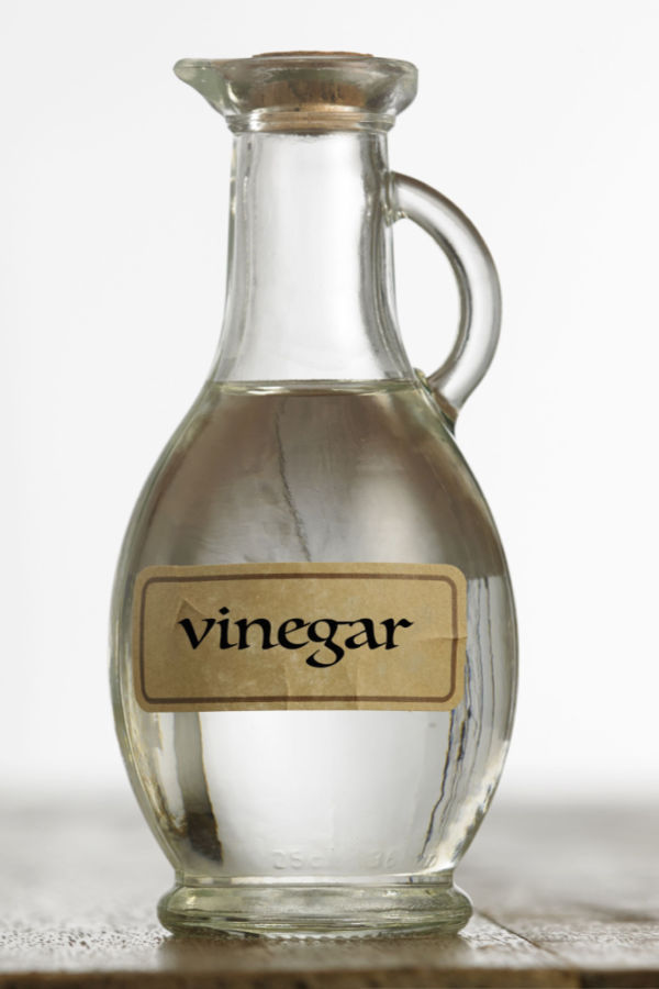 vinegar and water