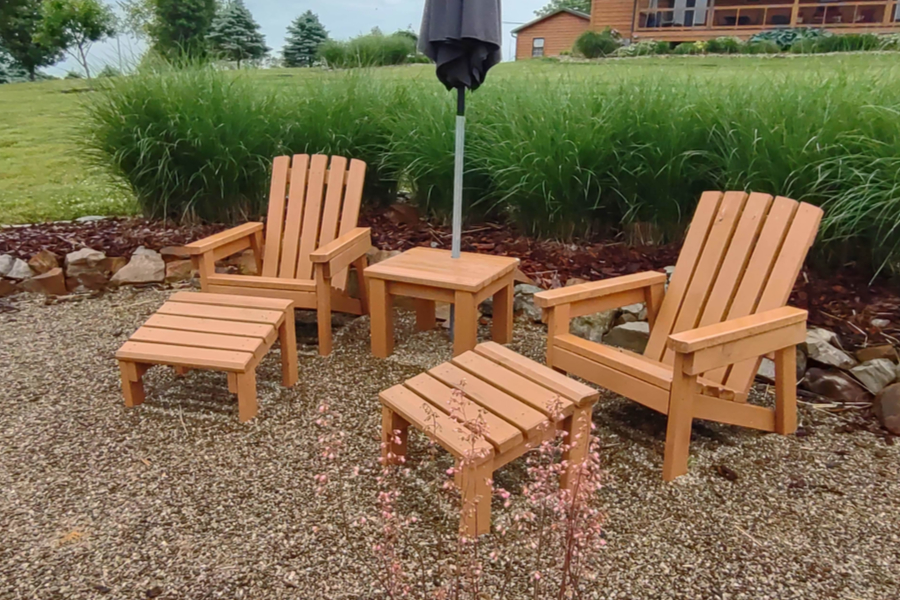2 x 4 outdoor diy Adirondack chair