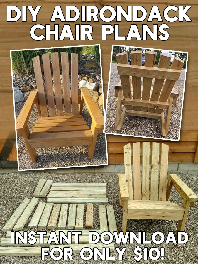 2x4 Foot Stool Plans for 2x4 Adirondack Chair (Download Now) 