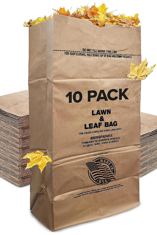 lawn and leaf bags - dispose of tomato plants after they die
