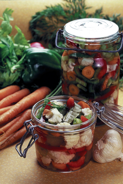 canning fresh vegetables