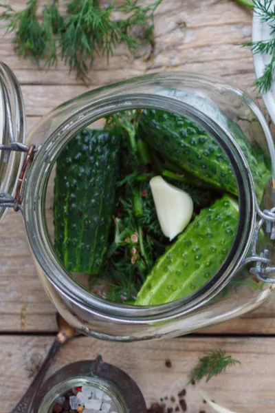 packing cucumbers