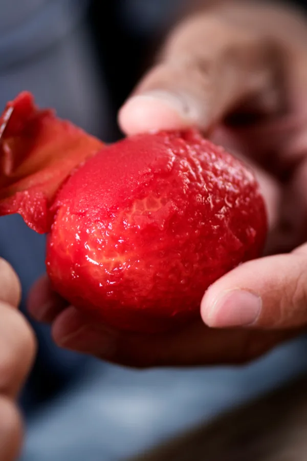 removing tomato skins