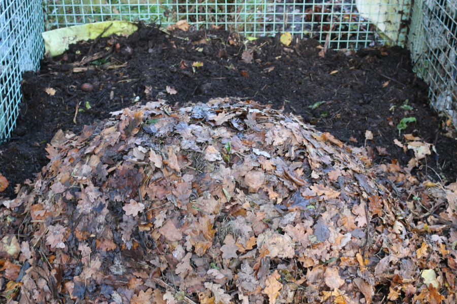 how to create a fall compost pile