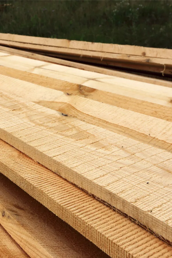 rough sawn lumber