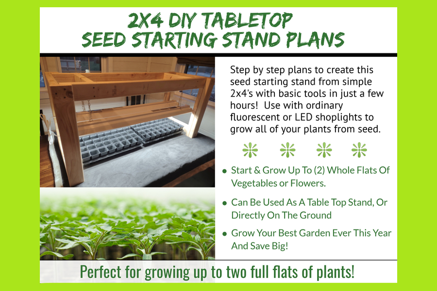 diy table top seed stand plans