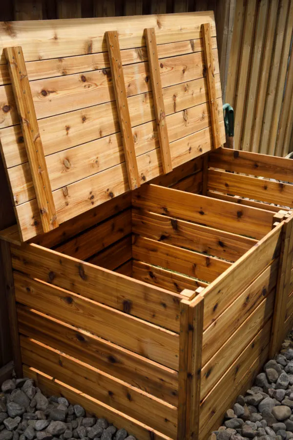 build a two bin compost system