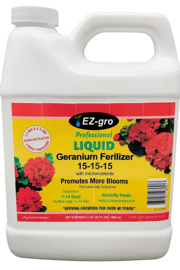 geranium fertilizer