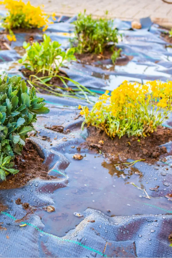 stop weeds with cardboard