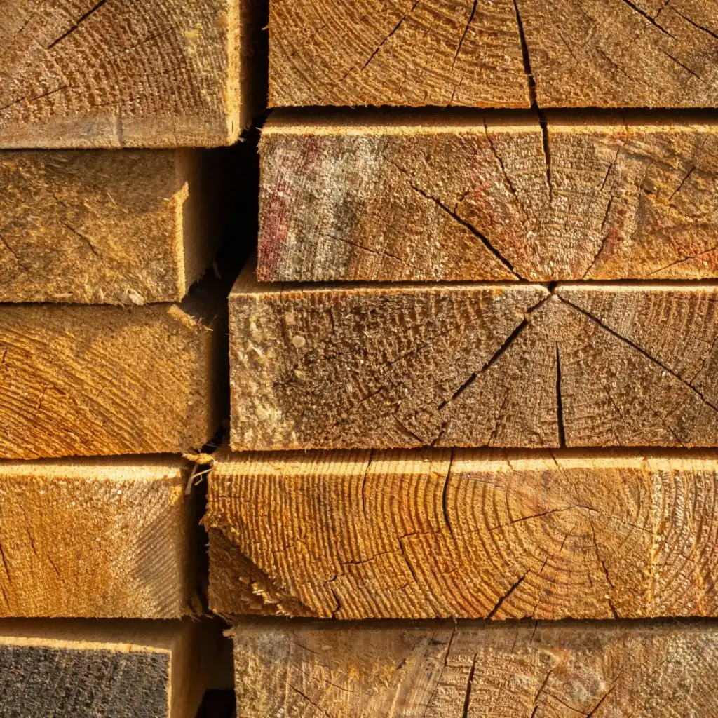 rough sawn pine lumber