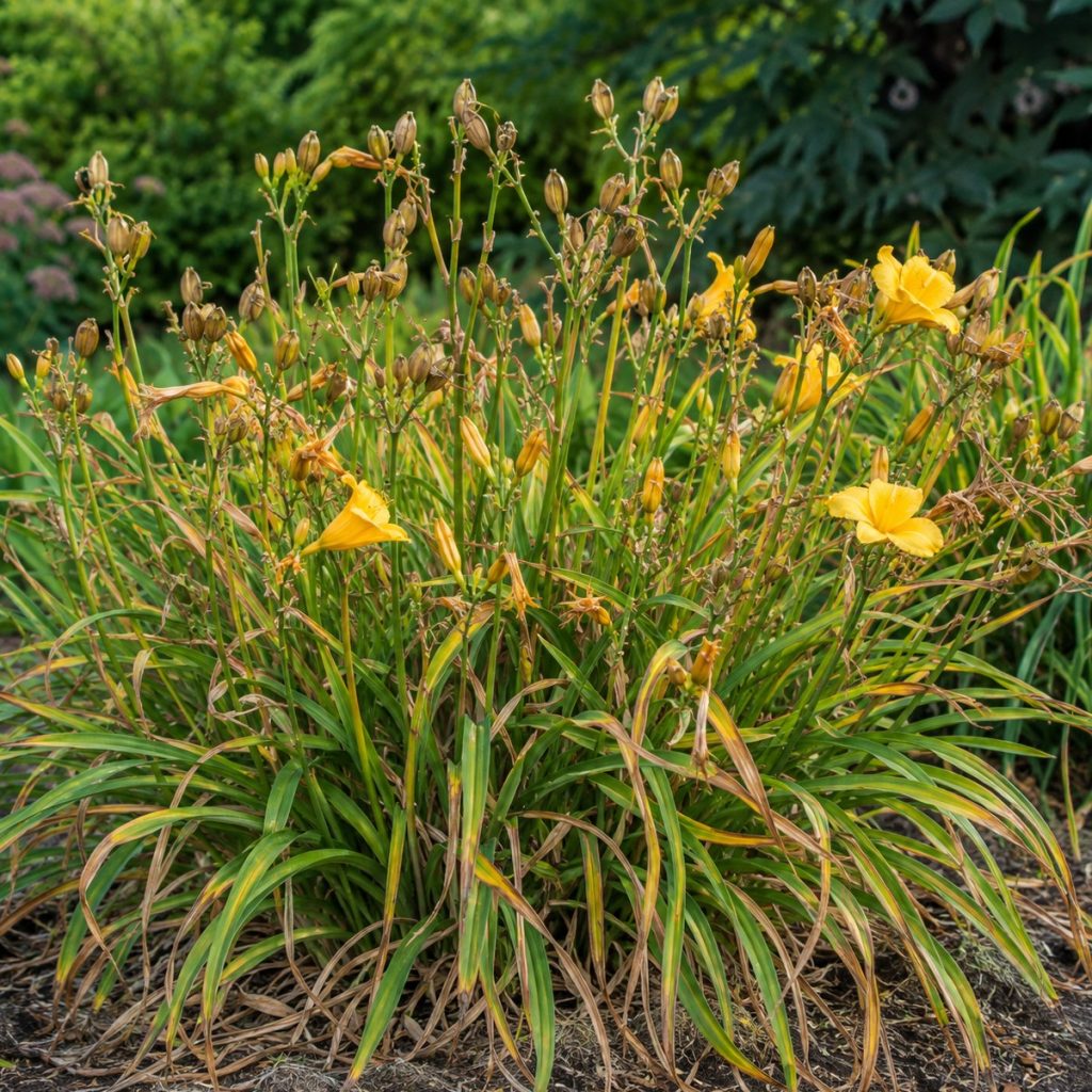 daylilies in early fall