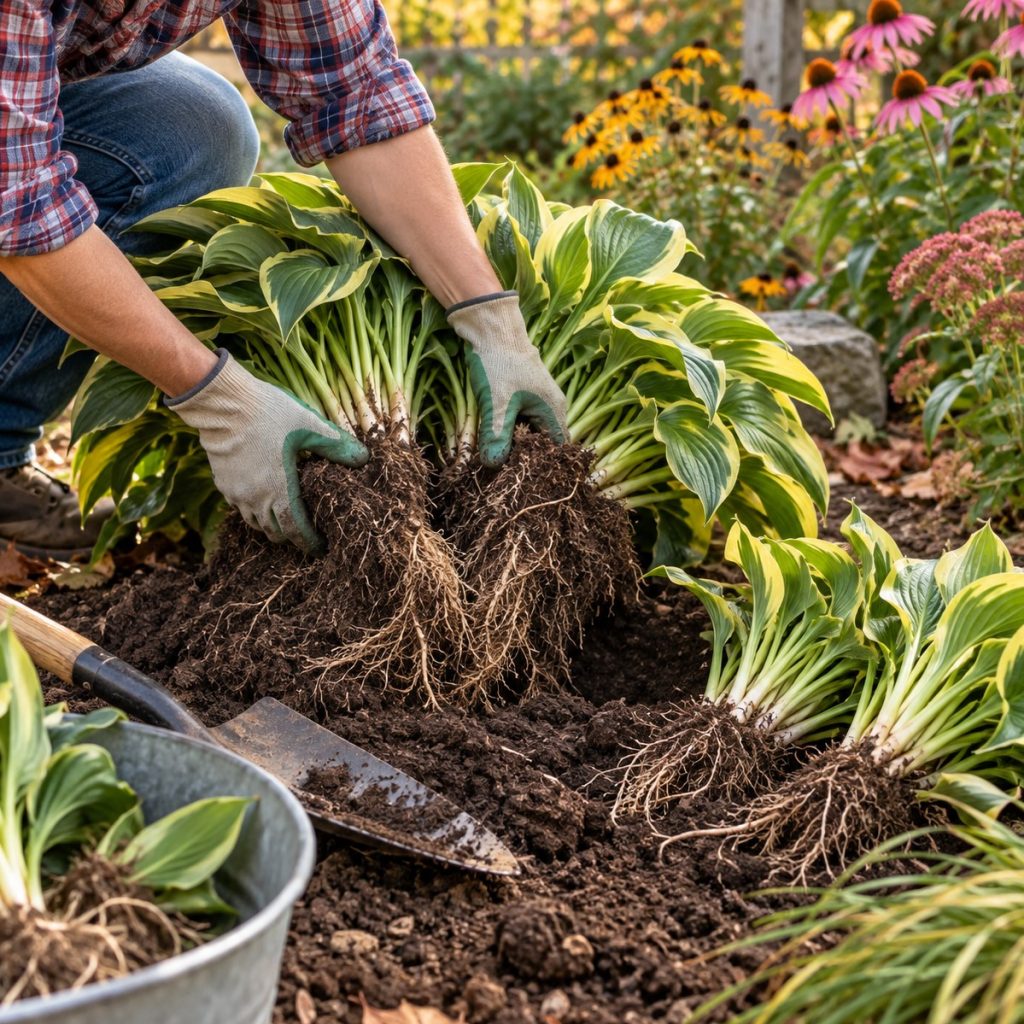 dividing perennials in early September