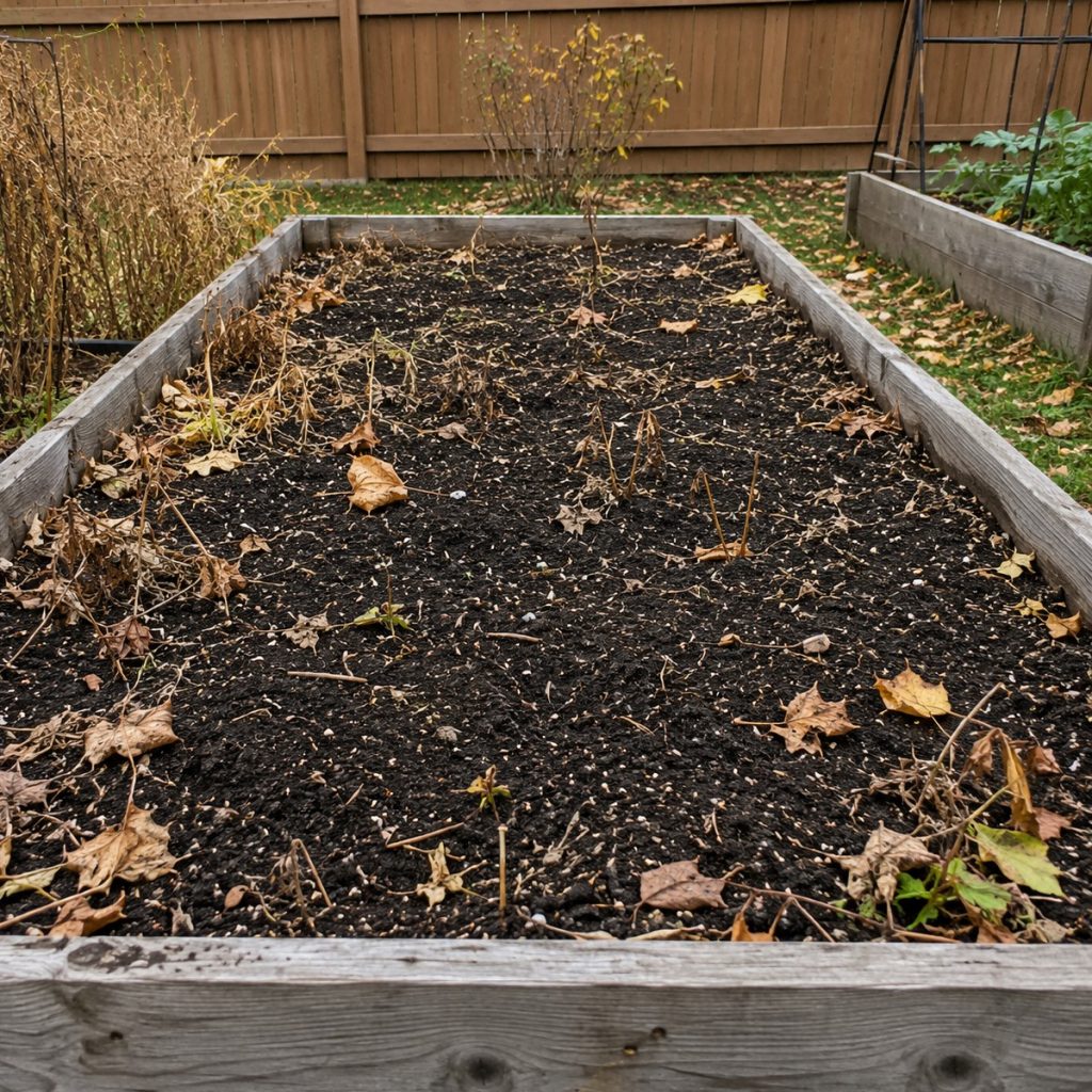 recharge raised bed soil in the fall