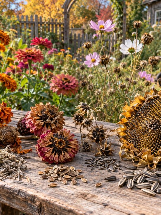 saving annual flower seeds