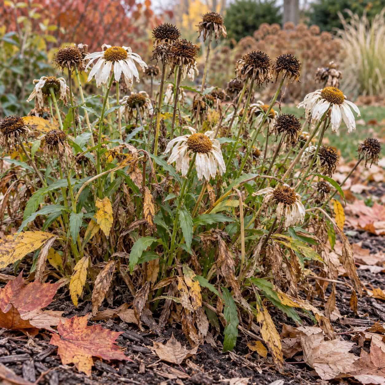 perennials to mulch in November