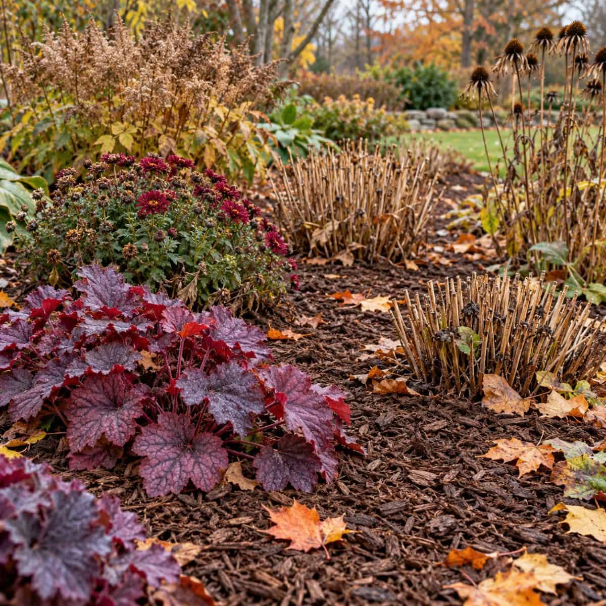 perennials to mulch in November